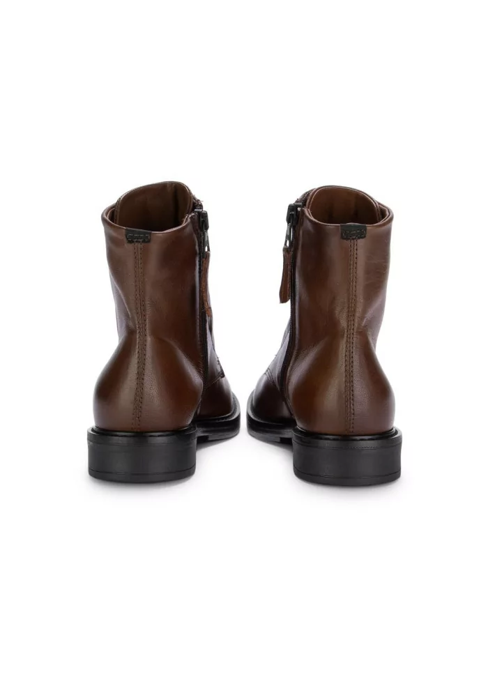 MJUS | STIVALETTI ALLACCIATI ZIP PELLE MARRONE Offerta migliore