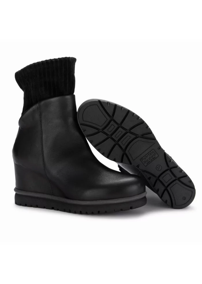 PATRIZIA BONFANTI | STIVALETTI JUN PELLE VELLUTO NERO Offerta settimanale