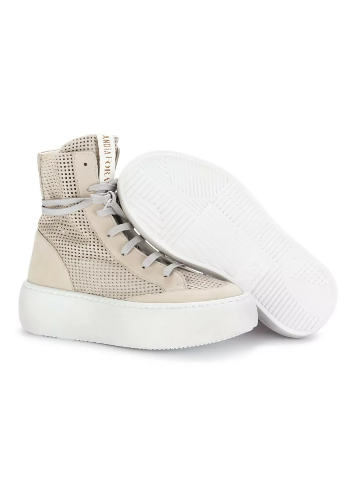 ANDIA FORA | STIVALI EILON SQ PELLE BEIGE Rilascio limitato
