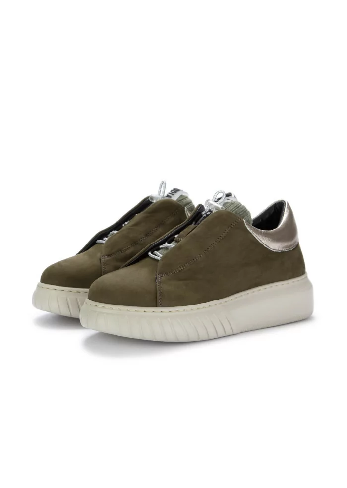 ANDIA FORA | SNEAKERS LIBI PY PELLE NABUK VERDE MILITARE Fino al 60% di sconto