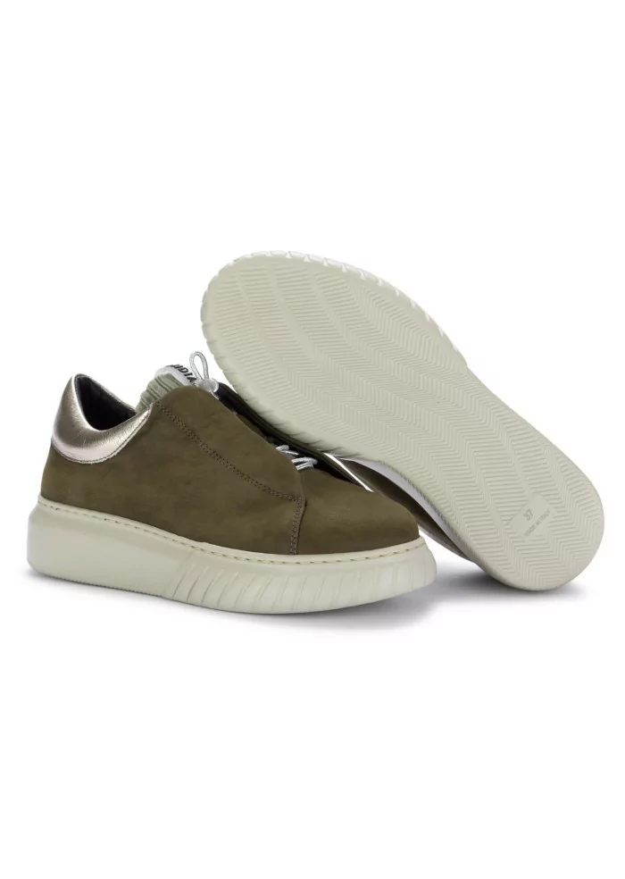 ANDIA FORA | SNEAKERS LIBI PY PELLE NABUK VERDE MILITARE Fino al 60% di sconto