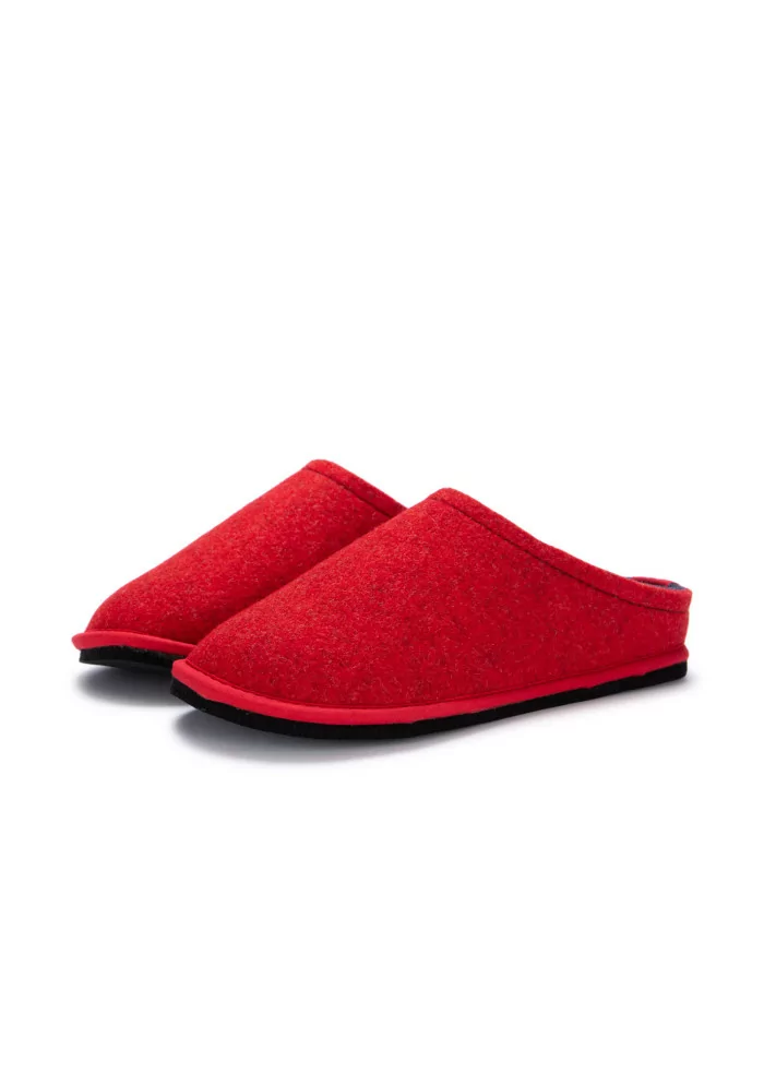 LÖWENWEISS | PANTOFOLE FELTRO DI LANA ROSSO BLU Fino al 65% di sconto