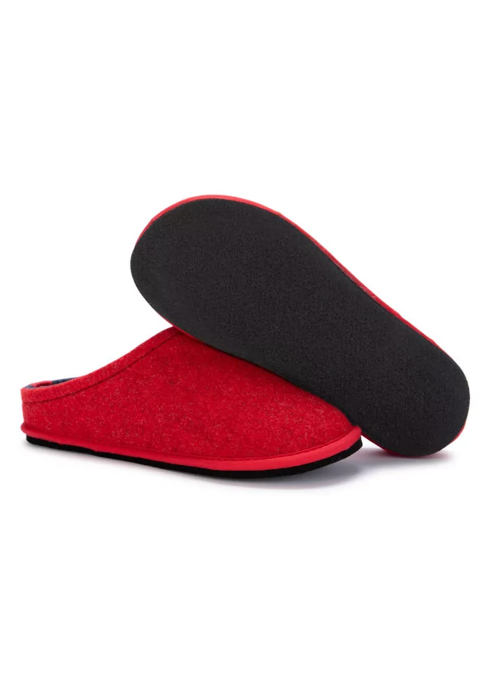 LÖWENWEISS | PANTOFOLE FELTRO DI LANA ROSSO BLU Fino al 65% di sconto