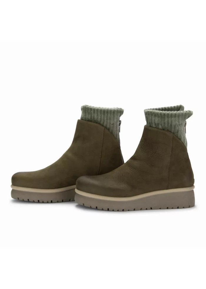 PATRIZIA BONFANTI | TRONCHETTI YAYA PELLE VERDE MILITARE Sostegno trimestrale