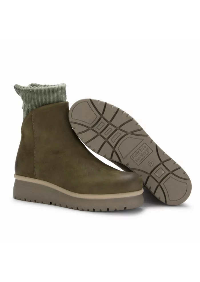 PATRIZIA BONFANTI | TRONCHETTI YAYA PELLE VERDE MILITARE Sostegno trimestrale