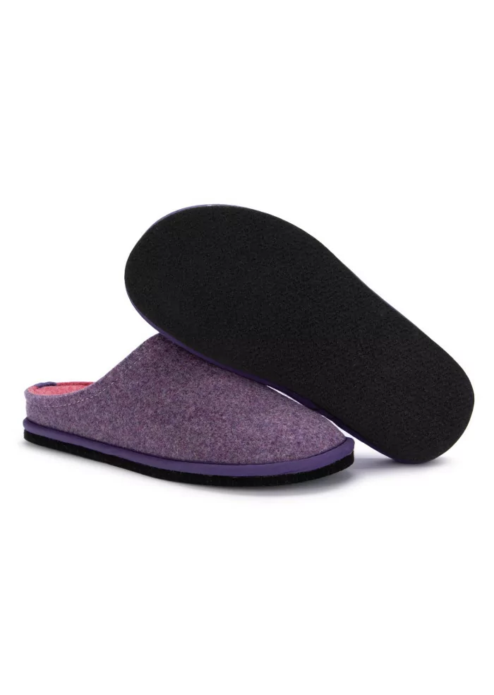 LÖWENWEISS | PANTOFOLE FELTRO DI LANA LILLA ROSA Discount Store per i nuovi prodotti