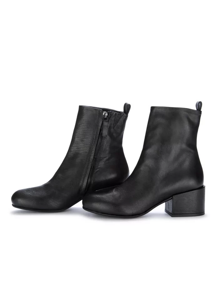 VICOLO 8 | STIVALETTI CON TACCO PELLE LAVATA NERO 50% di sconto per tempo limitato
