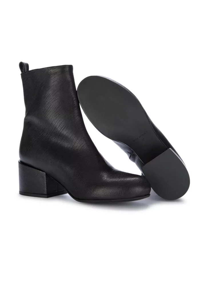 VICOLO 8 | STIVALETTI CON TACCO PELLE LAVATA NERO 50% di sconto per tempo limitato