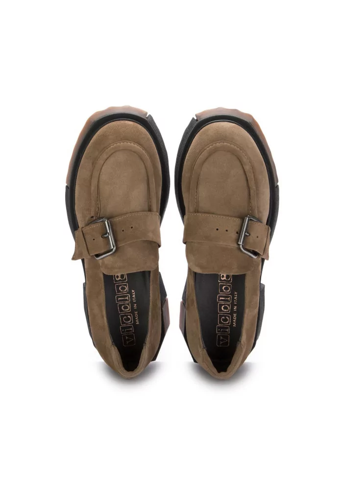 VICOLO 8 | MOCASSINI CHUNKY CAMOSCIO MARRONE 2025