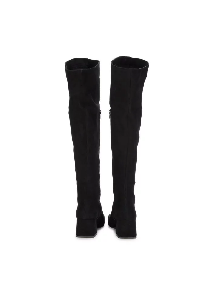 MA+DE 94 | STIVALI ALTI CAMOSCIO NERO Qualità