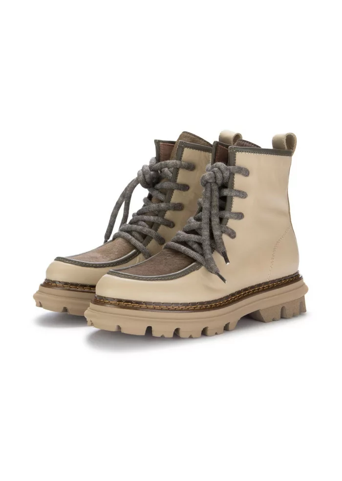 CATERINA C | TRONCHETTI PELLE CAVALLINO BEIGE Qualità Garantita