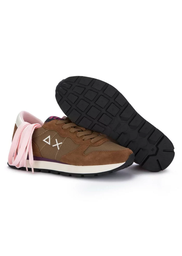 SUN68 | SNEAKERS ALLY SOLID NYLON MARRONE Consegna Veloce