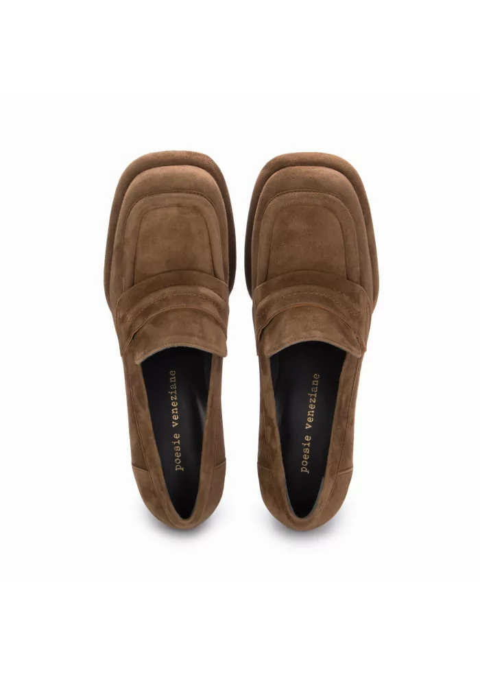 POESIE VENEZIANE | SCARPE TACCO CAMOSCIO MARRONE Convenienza