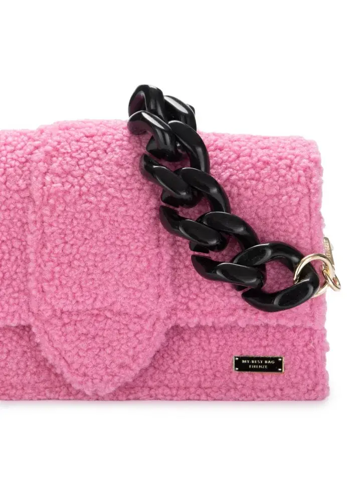 MY BEST BAG | BORSA A SPALLA ATENA TEDDY ROSA In Vendita