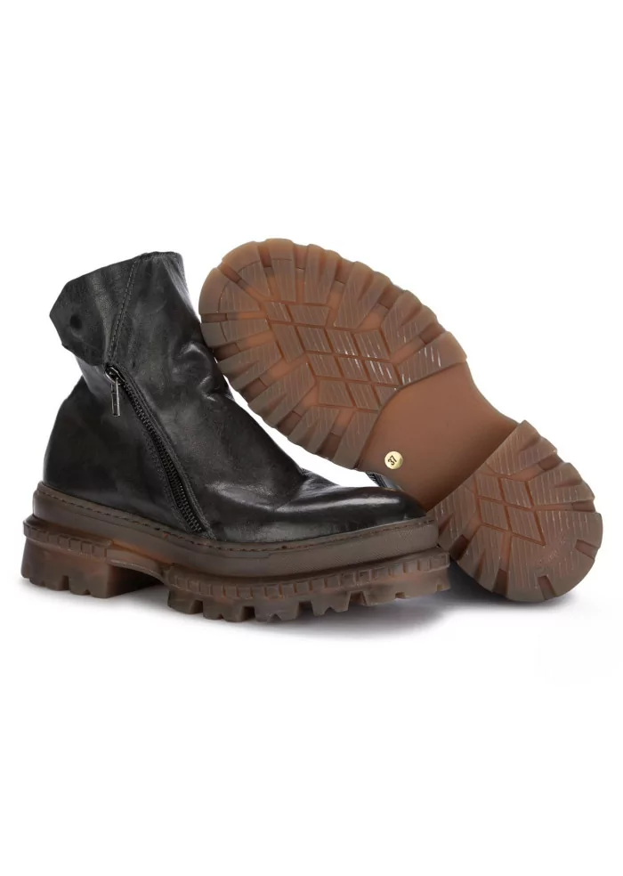 PAWELK'S | STIVALETTI CRUST ZIP MARRONE FANGO Offerte