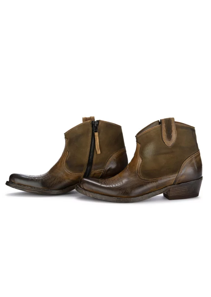 KEEP | STIVALETTI COWBOY CRUST MARRONE Vendite Flash