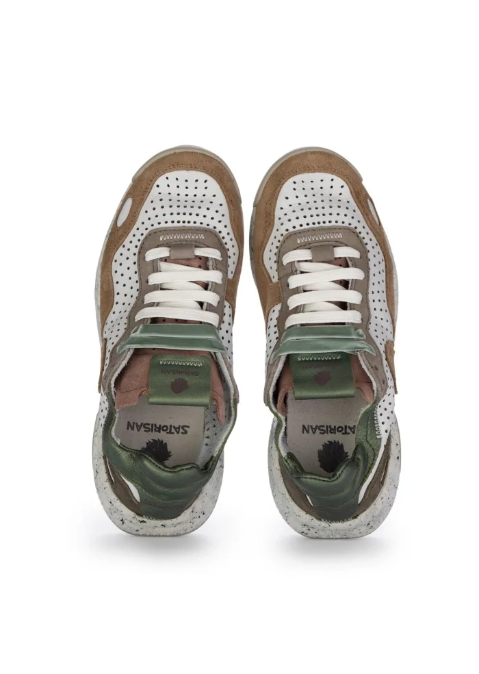 SATORISAN | SNEAKERS CHACRONA BIANCO MARRONE In Saldo