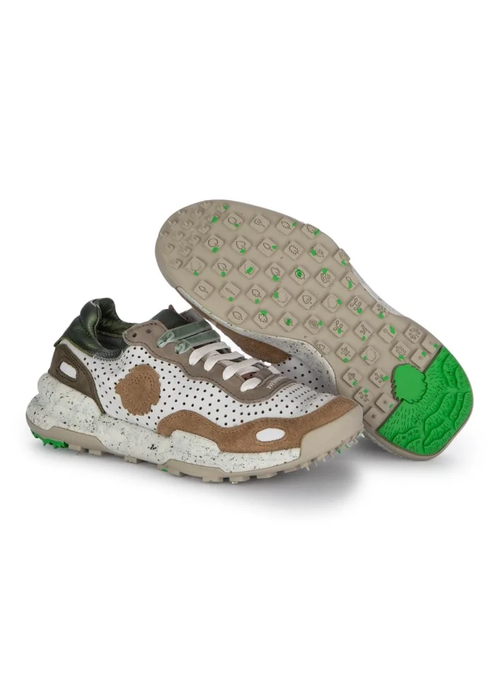 SATORISAN | SNEAKERS CHACRONA BIANCO MARRONE In Saldo