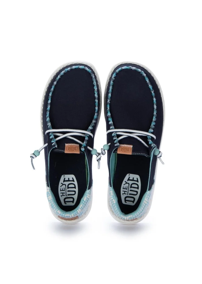 HEY DUDE | SCARPE BASSE WENDY FUNK JACQUARD BLU Cyber Monday