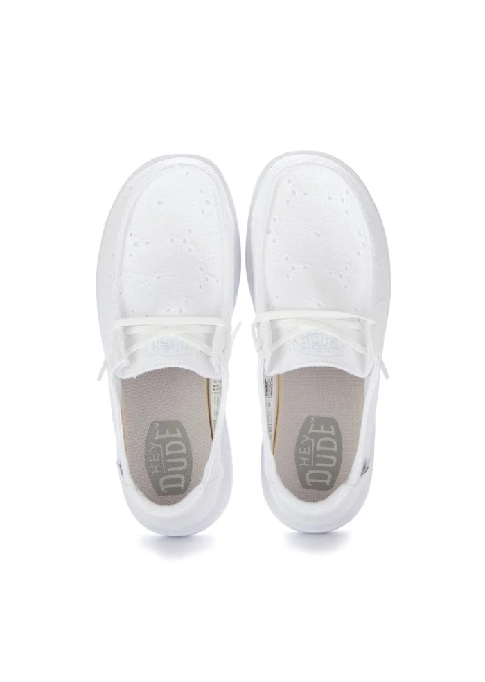 HEY DUDE | SCARPE BASSE WENDY RISE EYELET BIANCO Offerta Pasqua