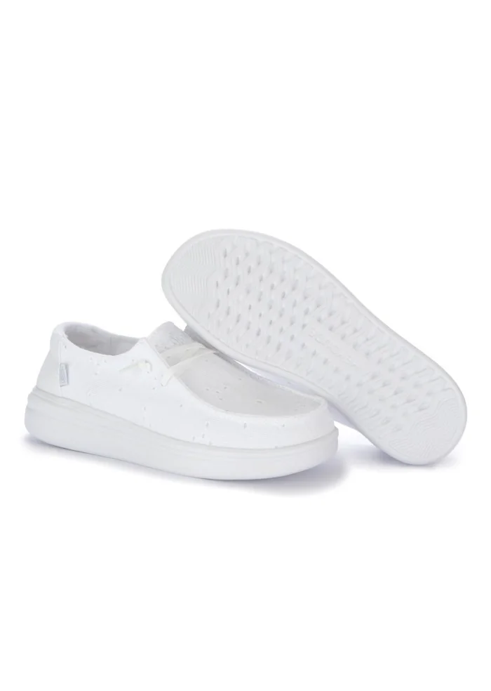 HEY DUDE | SCARPE BASSE WENDY RISE EYELET BIANCO Offerta Pasqua