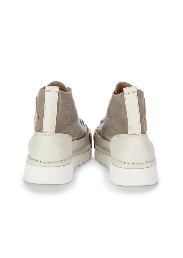 BNG REAL SHOES | SNEAKERS LA COCCO HIGH GRIGIO TORTORA PANNA Smaltimento dello stoccaggio