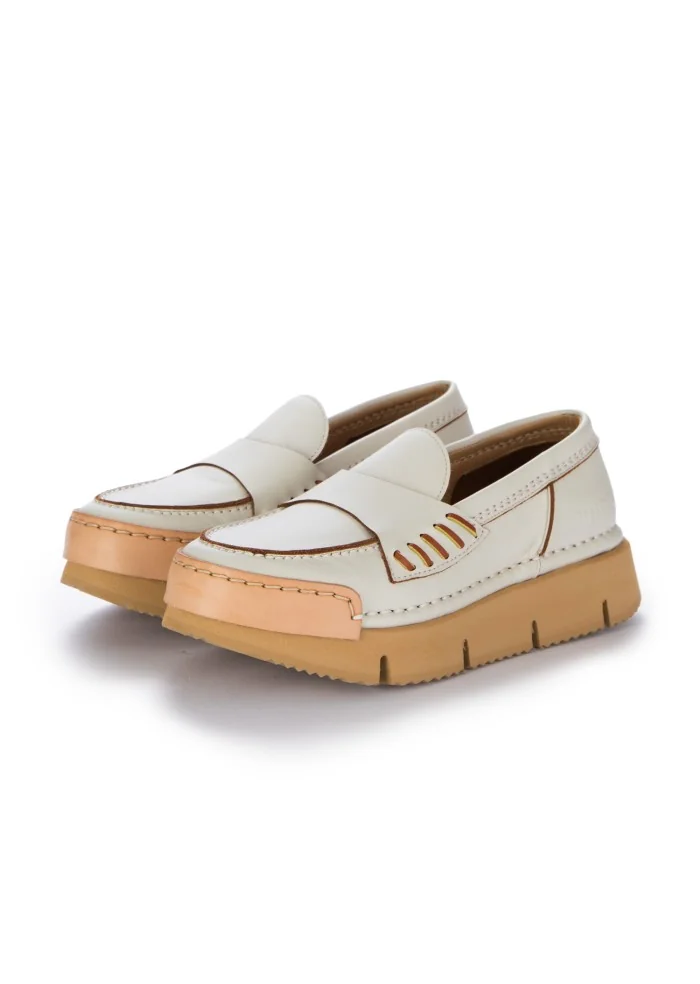 BNG REAL SHOES | MOCASSINI LA PENNY HIGH BIANCO Vendita calda