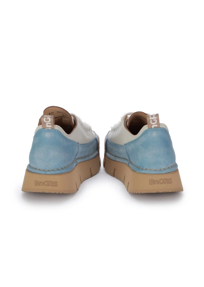 BNG REAL SHOES | SNEAKERS LA DINAMICA BIANCO AZZURRO Offerta migliore