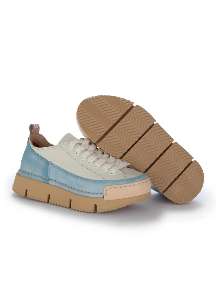 BNG REAL SHOES | SNEAKERS LA DINAMICA BIANCO AZZURRO Offerta migliore