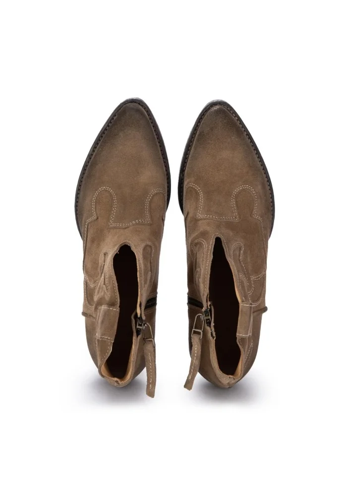 KEEP | STIVALETTI TEXANI CAMOSCIO SABBIA MARRONE Latest fashion