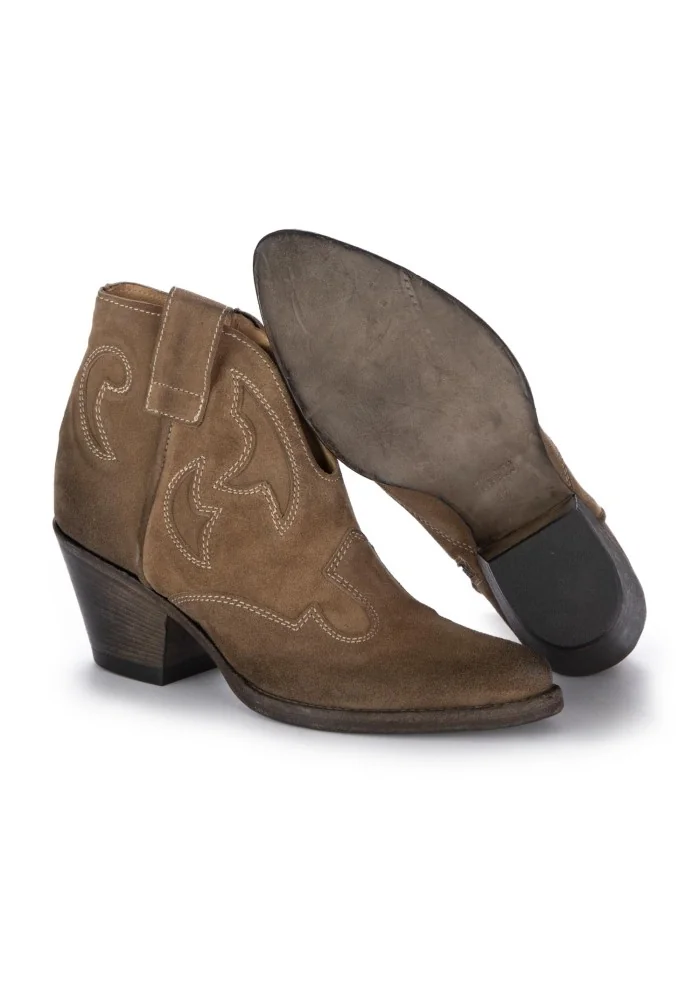 KEEP | STIVALETTI TEXANI CAMOSCIO SABBIA MARRONE Latest fashion