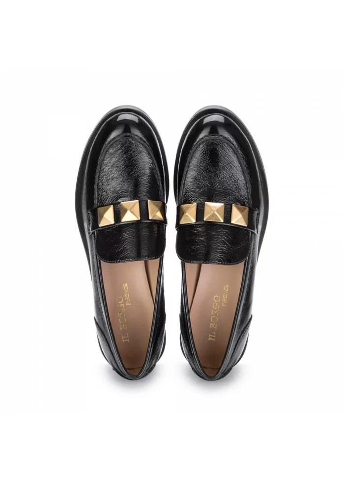 IL BORGO FIRENZE | SCARPE BASSE VERNICE FINISH NERO Offerte speciali