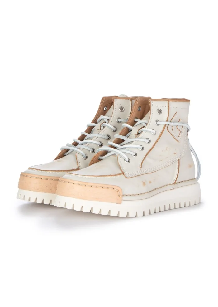 BNG REAL SHOES | SNEAKERS BIKER LA YANKEE CAFFELATTE BIANCO Ultimi due giorni
