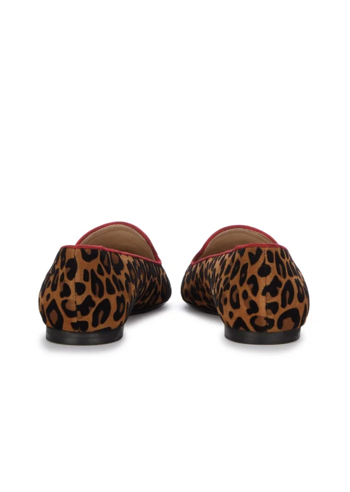 IL BORGO FIRENZE | SCARPE BASSE LEOPARDINO MARRONE NERO ROSSO Sostegno trimestrale