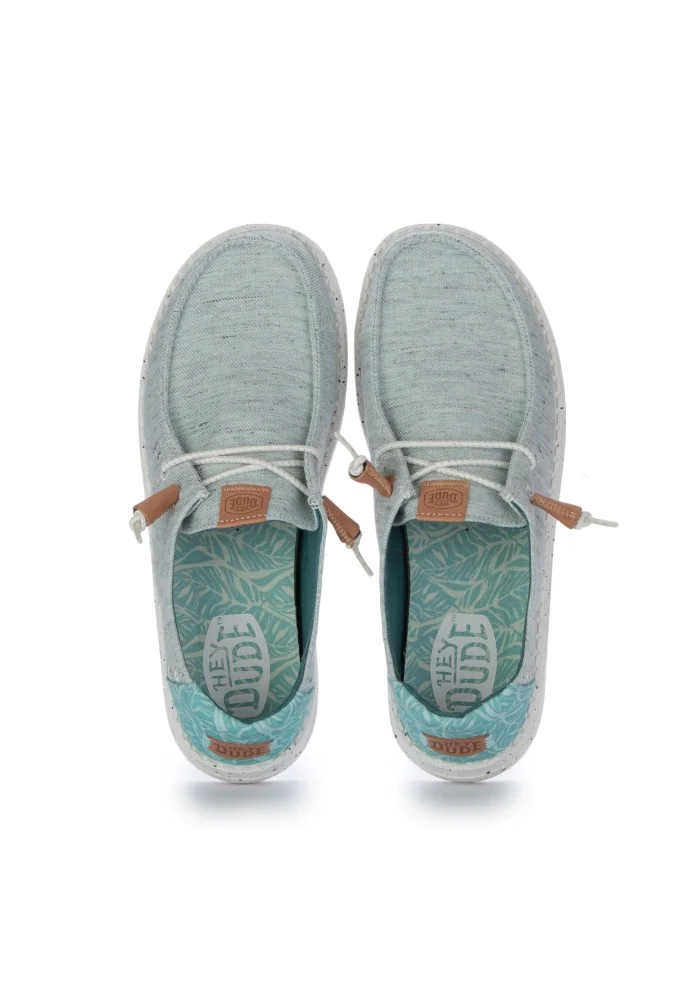 HEY DUDE | SCARPE BASSE WENDY HEATHERED SLUB TROPICAL TURCHESE Black Friday Prezzi