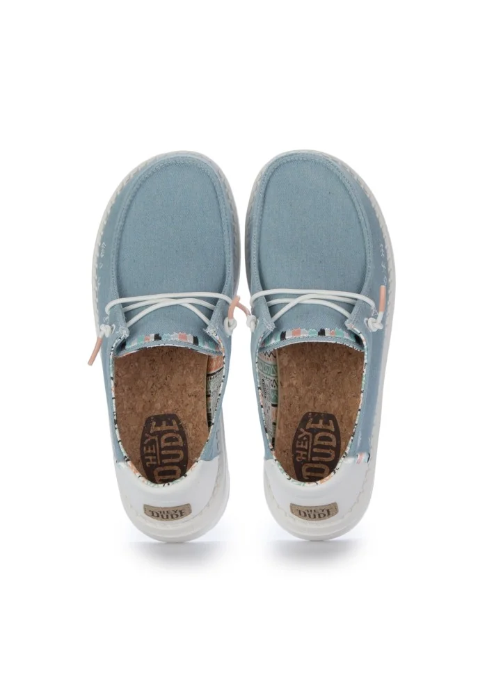 HEY DUDE | SCARPE BASSE WENDY BOHO AZZURRO In vendita
