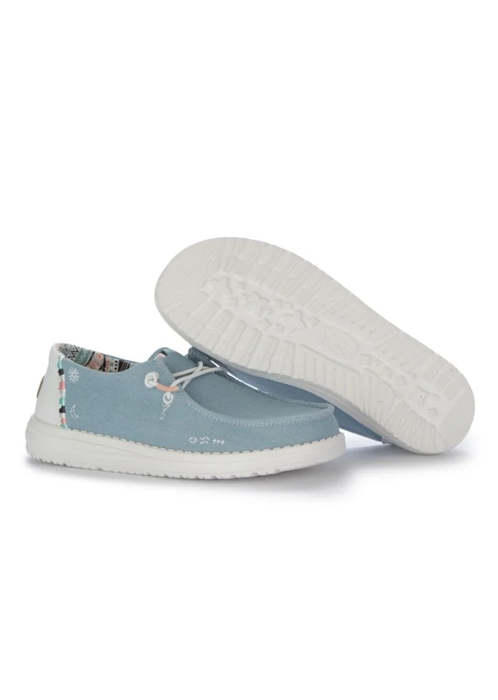 HEY DUDE | SCARPE BASSE WENDY BOHO AZZURRO In vendita