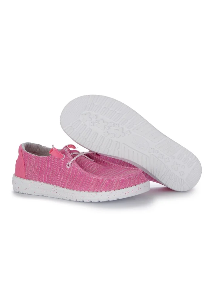 HEY DUDE | SCARPE BASSE WENDY SPORT MESH FUCSIA Sconti questo mese