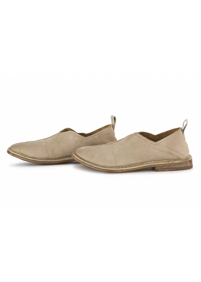 MOMA | SCARPA PANTOFOLA SCAMOSCIATO GRIGIO BEIGE Nuovo