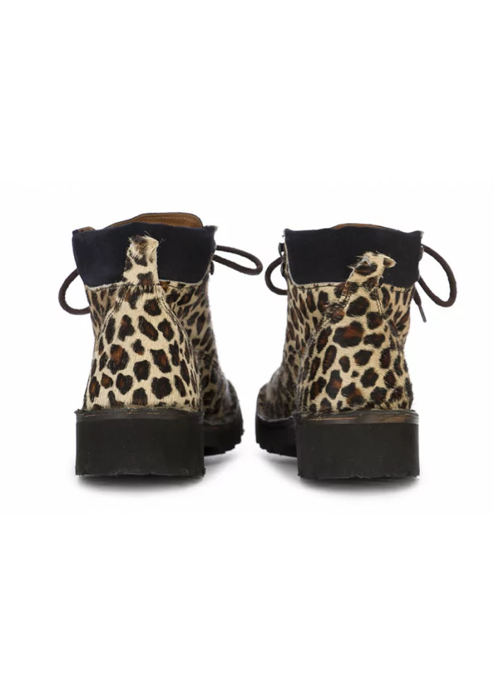 SCARPE DONNA TRONCHETTO LEOPARDATO BEIGE MANUFATTO TOSCANO VINCI Spedizione Gratuita
