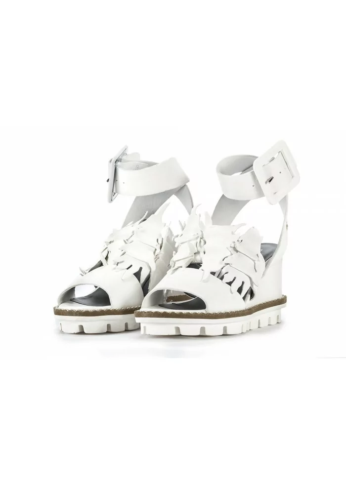 SANDALI ZEPPA DONNA PATRIZIA BONFANTI | TIARA LEAF BIANCO Consegna Veloce