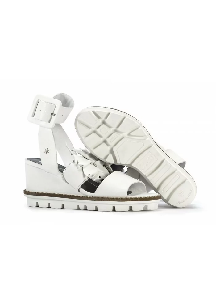 SANDALI ZEPPA DONNA PATRIZIA BONFANTI | TIARA LEAF BIANCO Consegna Veloce