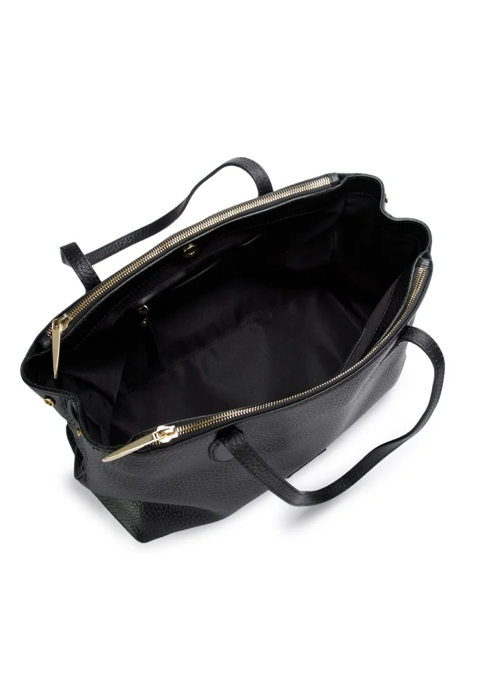 GIANNI CHIARINI | BORSA SHOPPER MARA NERO Offerta Giorno del Papà