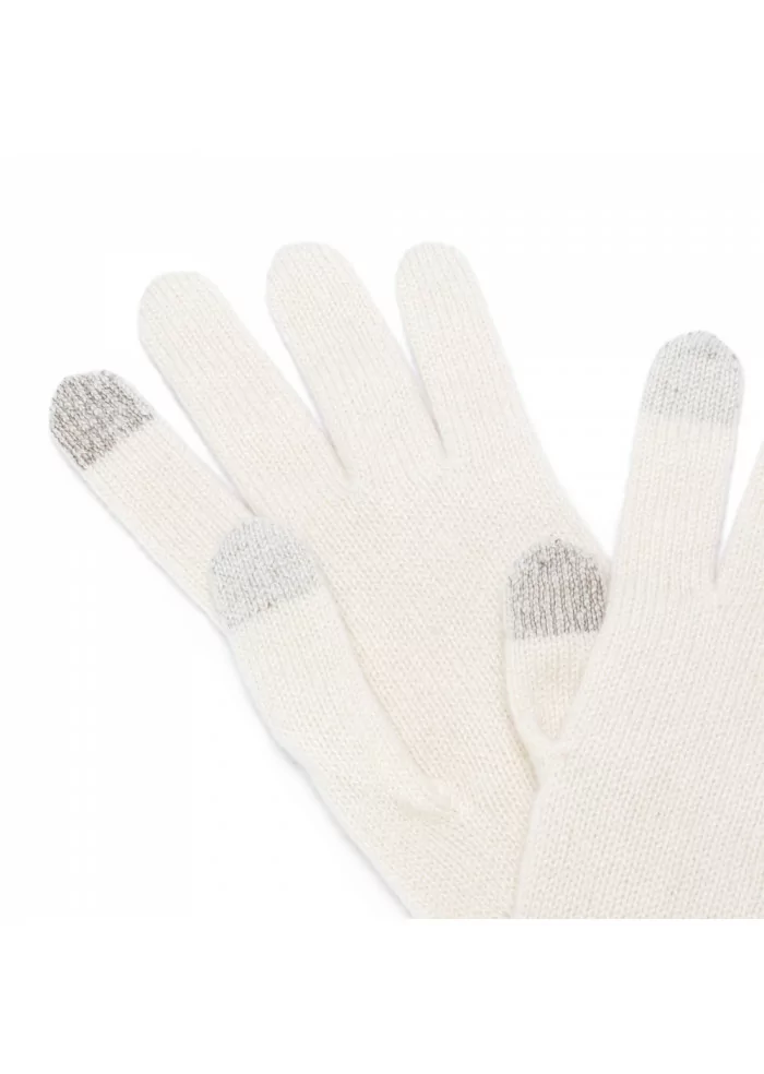 RIVIERA CASHMERE | GUANTI TOUCH CASHMERE BIANCO Grandi sconti
