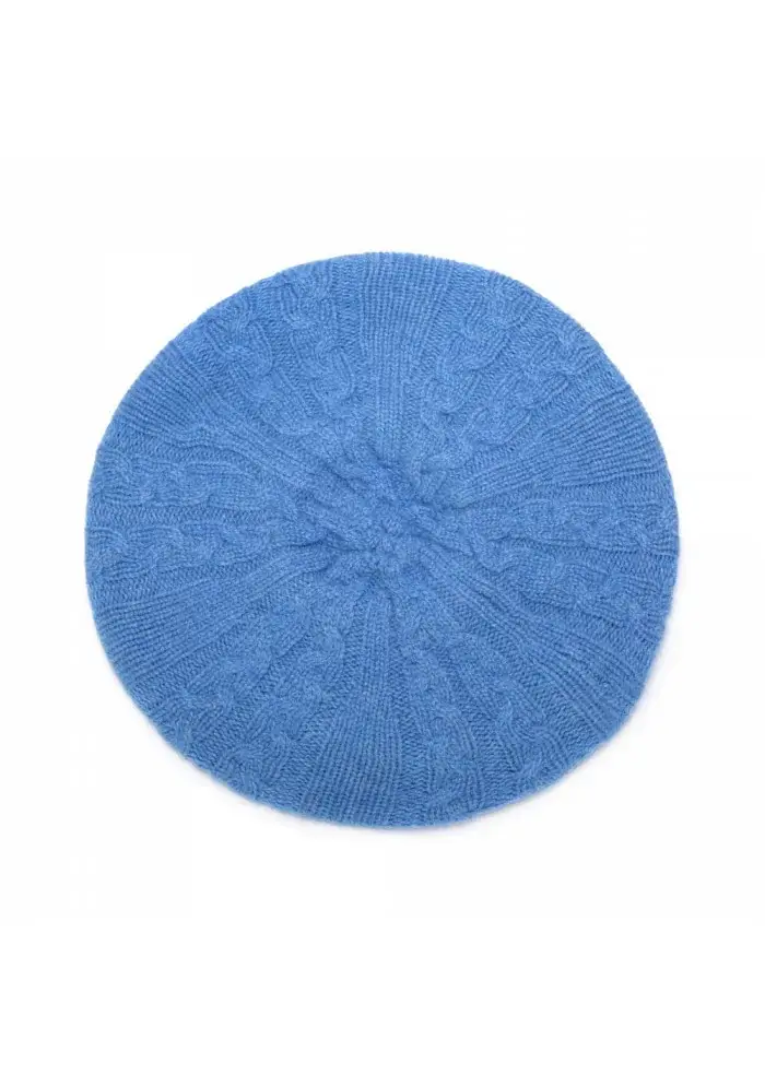RIVIERA CASHMERE | BERRETTO BASCO TRECCE BLU Bestseller