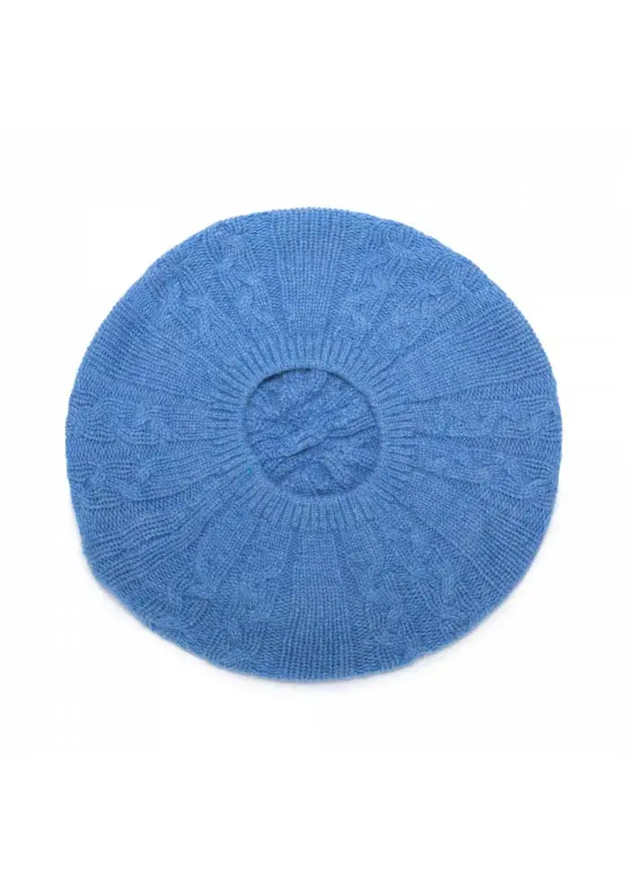 RIVIERA CASHMERE | BERRETTO BASCO TRECCE BLU Bestseller
