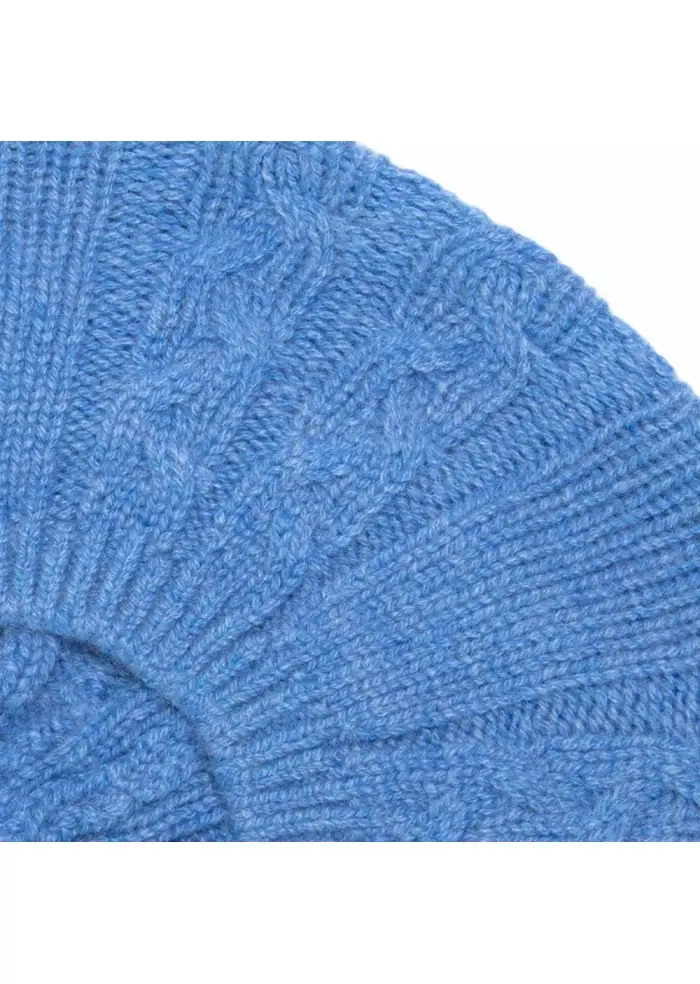 RIVIERA CASHMERE | BERRETTO BASCO TRECCE BLU Bestseller
