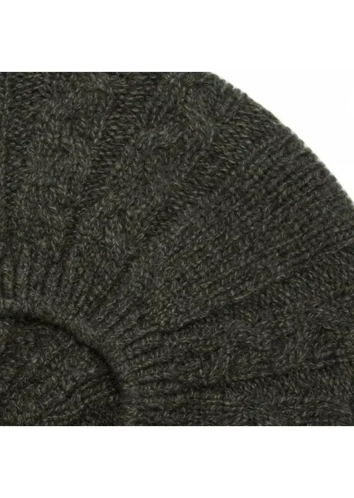 RIVIERA CASHMERE | BERRETTO BASCO TRECCE VERDE Offerte stagionali