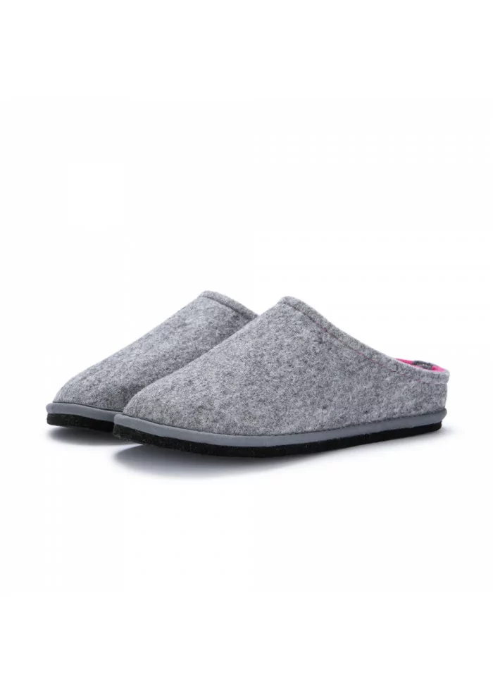 LÖWENWEISS | PANTOFOLE IN LANA COTTA GRIGIO ROSA Offerte speciali