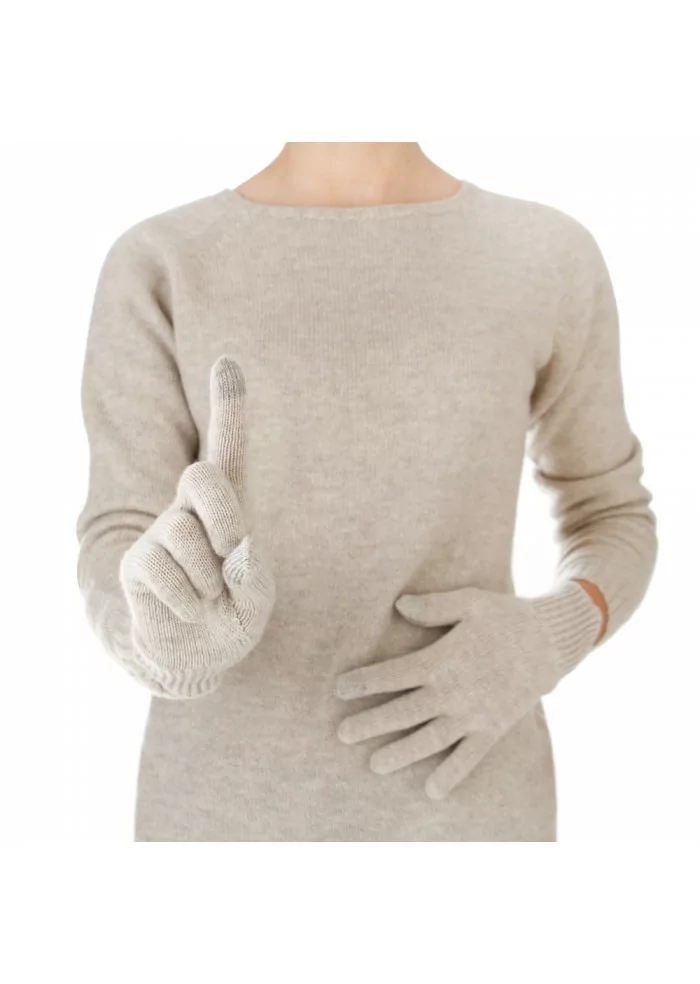 GUANTI DONNA RIVIERA CASHMERE | 108 DT TOUCH BEIGE Sconti VIP